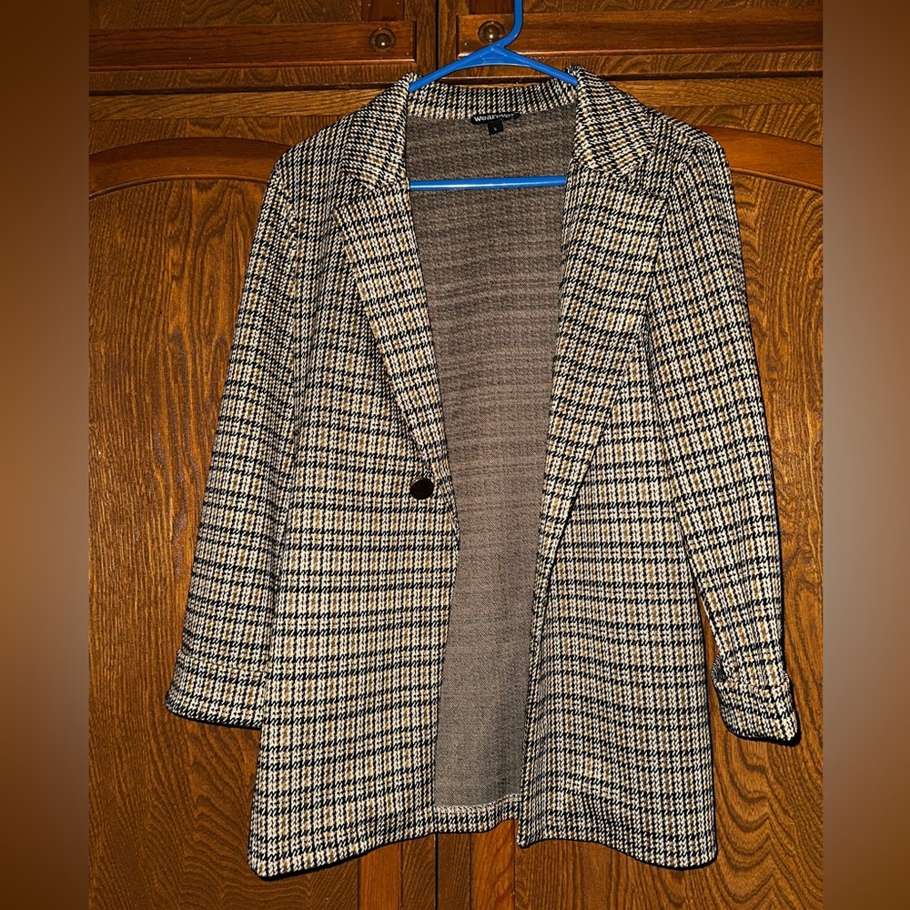 Women’s Plaid Blazer